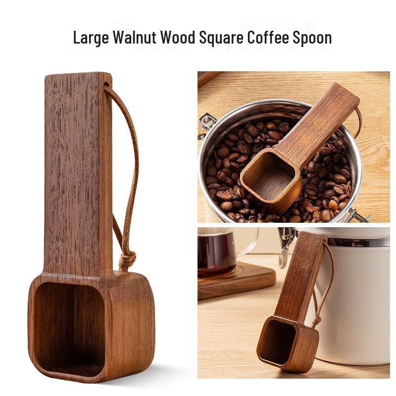 Walnut Wood Long Handle Coffee Measuring Spoon