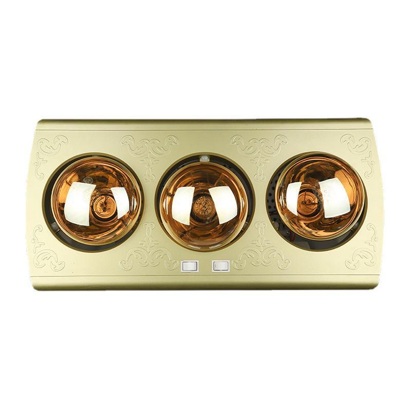 Gold Light Bulb Bathroom Heater - Warm Ceiling Fixture for Home