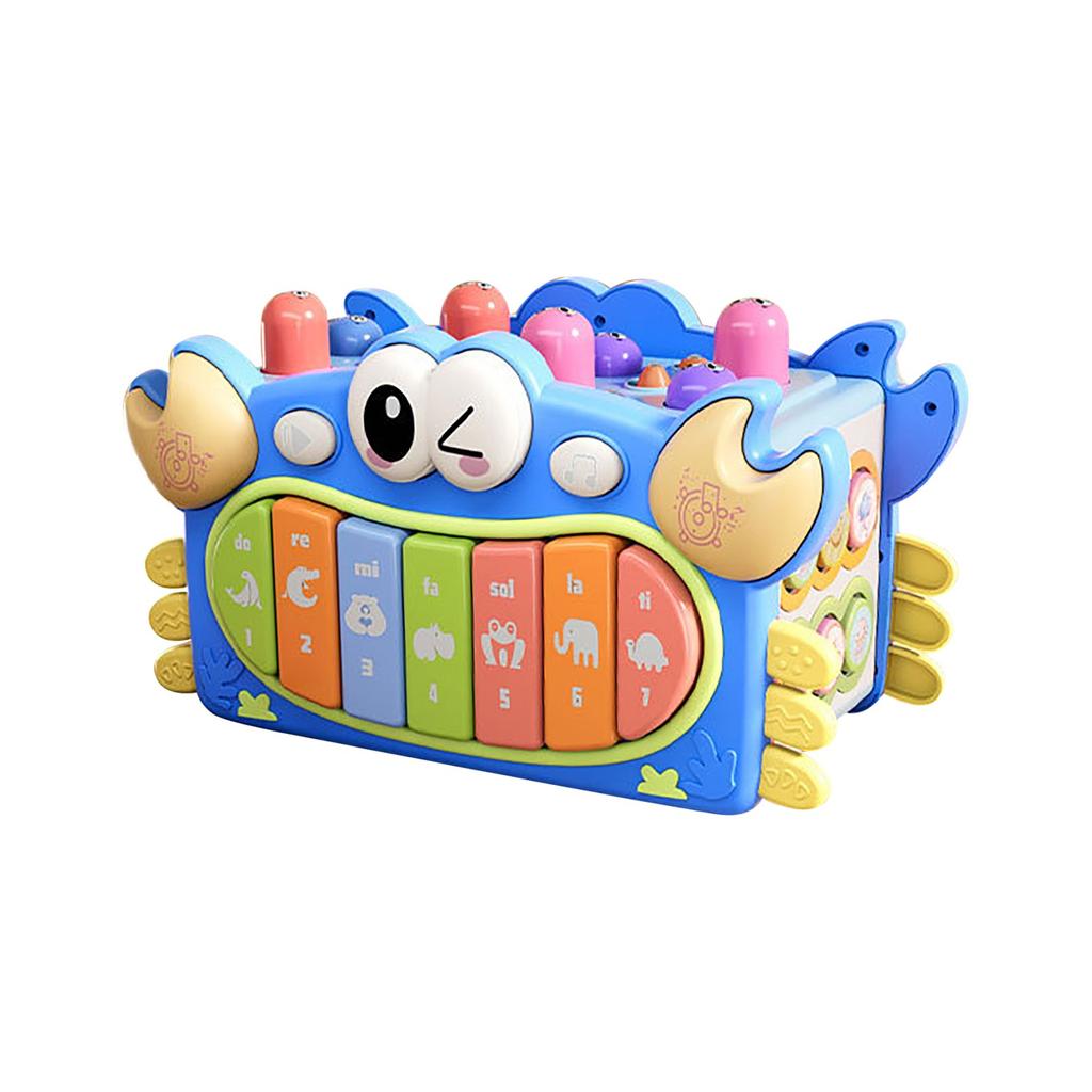 The Crab Hexahedron Educational Music Toy Features Multi-functional Lights Like Stars The Seabed, And The Music Piano Will Make You Happy And Joyful.