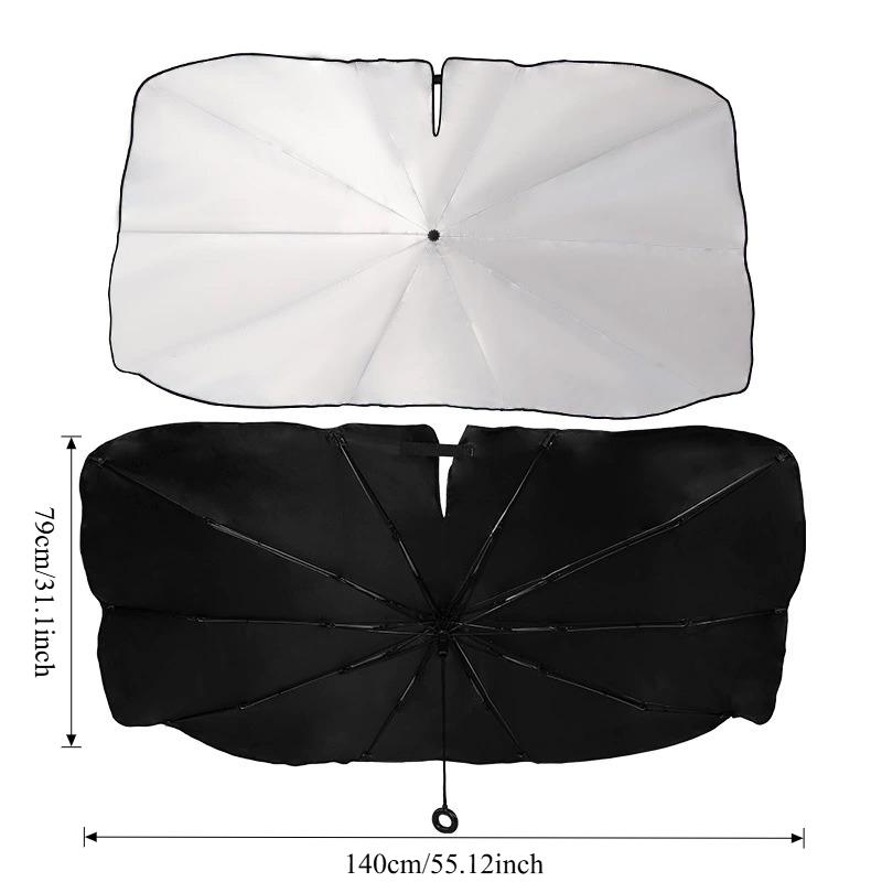 Car Sunshade Umbrella Windshield Sun Shade Parasol Summer Interior Shading Protector Protection Accessories