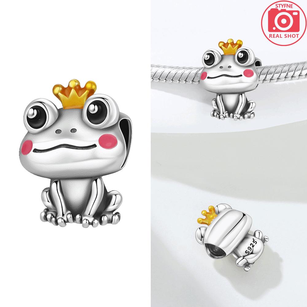 Authentic Copper Charm Penguin Blue Zircon Rabbit Koala Animals Bead Charms Compatible With Bracelets Jewellery Diy Women Accessory Gift