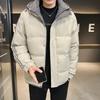 Cotton Clothes Men's Winter Loose Waterproof Thickened Cotton Jacket Casual Short Bread Clothes Hooded Cotton Clothes