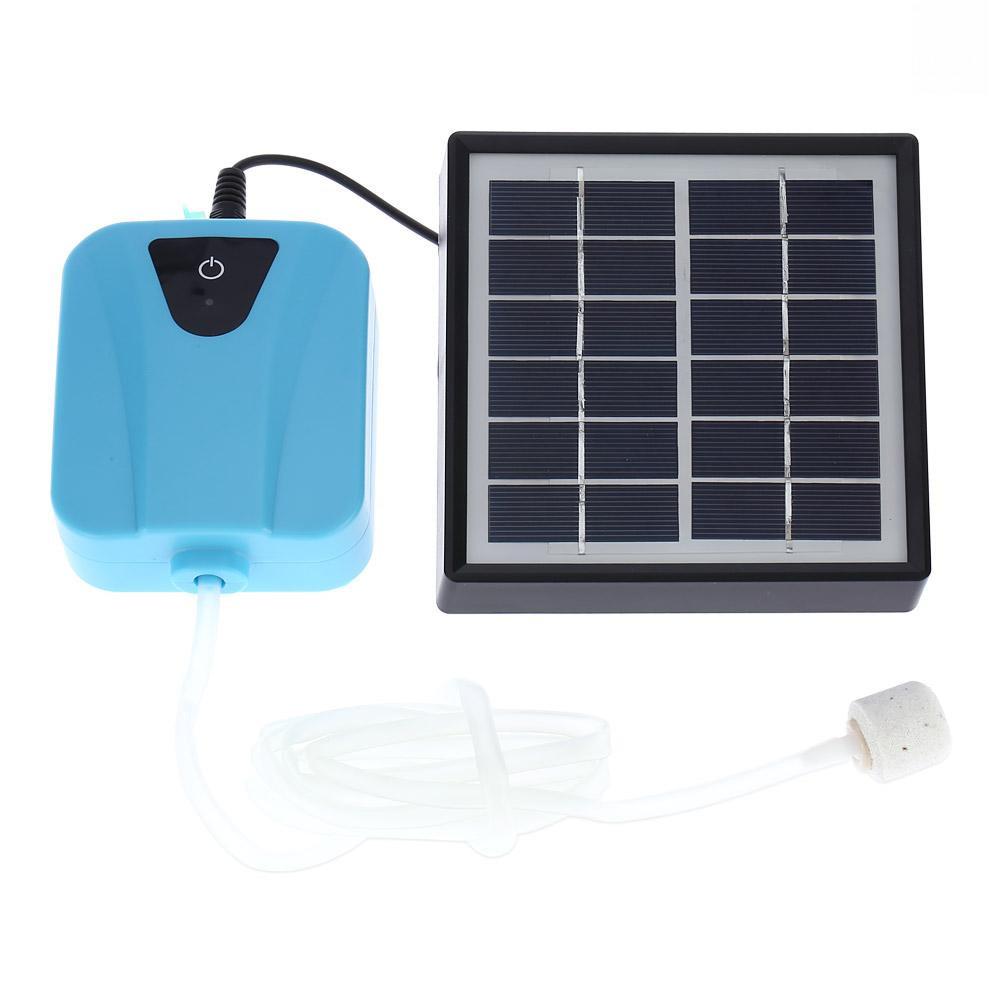 Small Portable Pond Aerator ZOS Solar Powered/DC Charging Oxygenator Aquarium Water Oxygen Pump