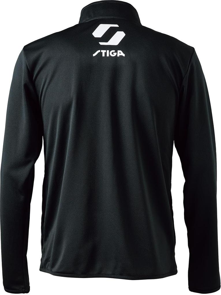 Training Wear Dry Zip Jacket Black SS [STIGA] JP-I