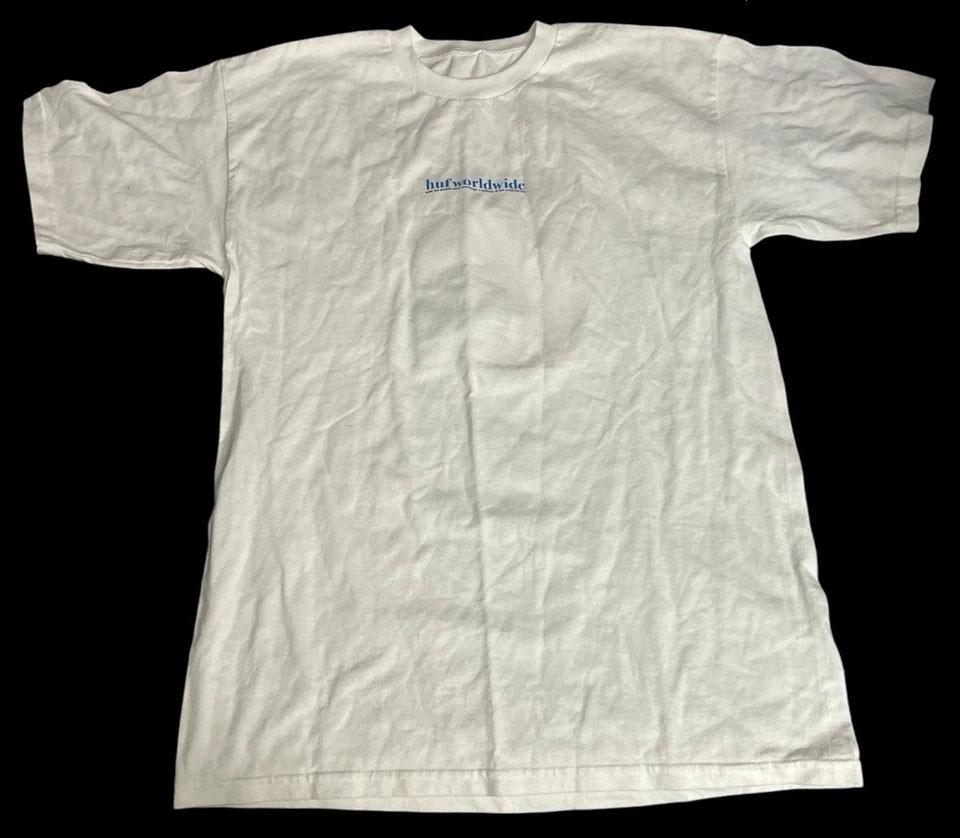 HUF Worldwide Men’s White  Men’s Ain’t No Sunshine Unisex T-Shirt XXL