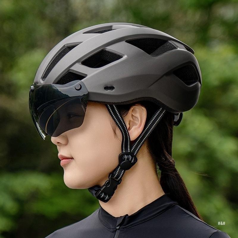 Integrated Cycling Helmet With Visor Mountain Road Bikes Unisex Adult Safety Gear CE EN1078 Certified