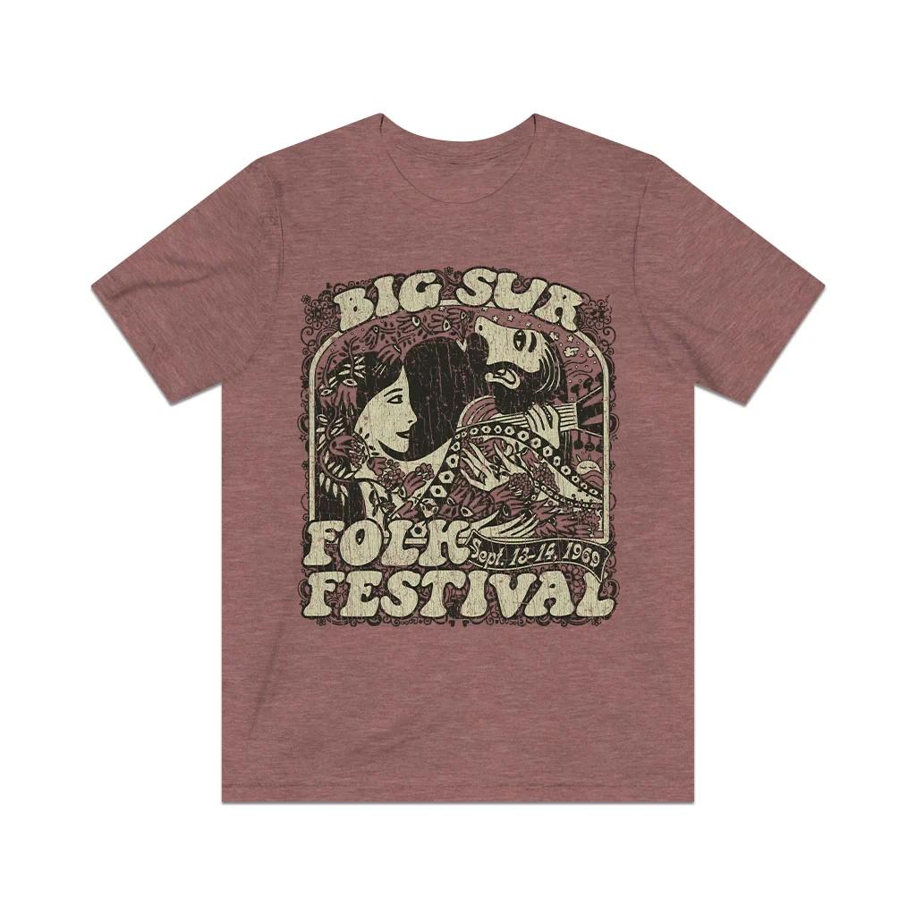 

Big Sur Folk Festival 1969 Vintage Men s T shirt XL