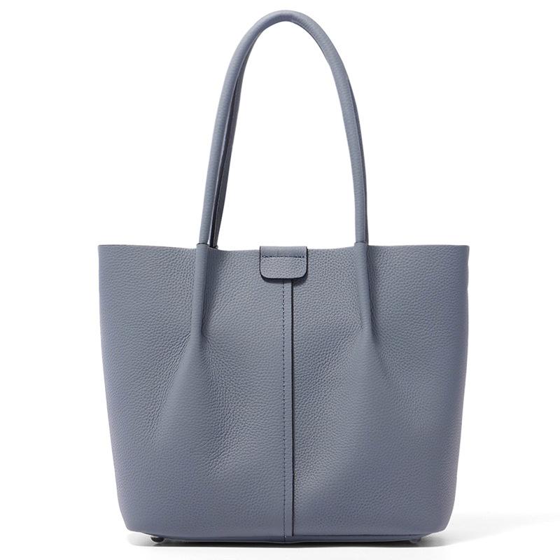 

Сумка, Универсальная наплечная сумка, Повседневная сумка кросс-боди, Сумка-тоут из мягкой кожи синий