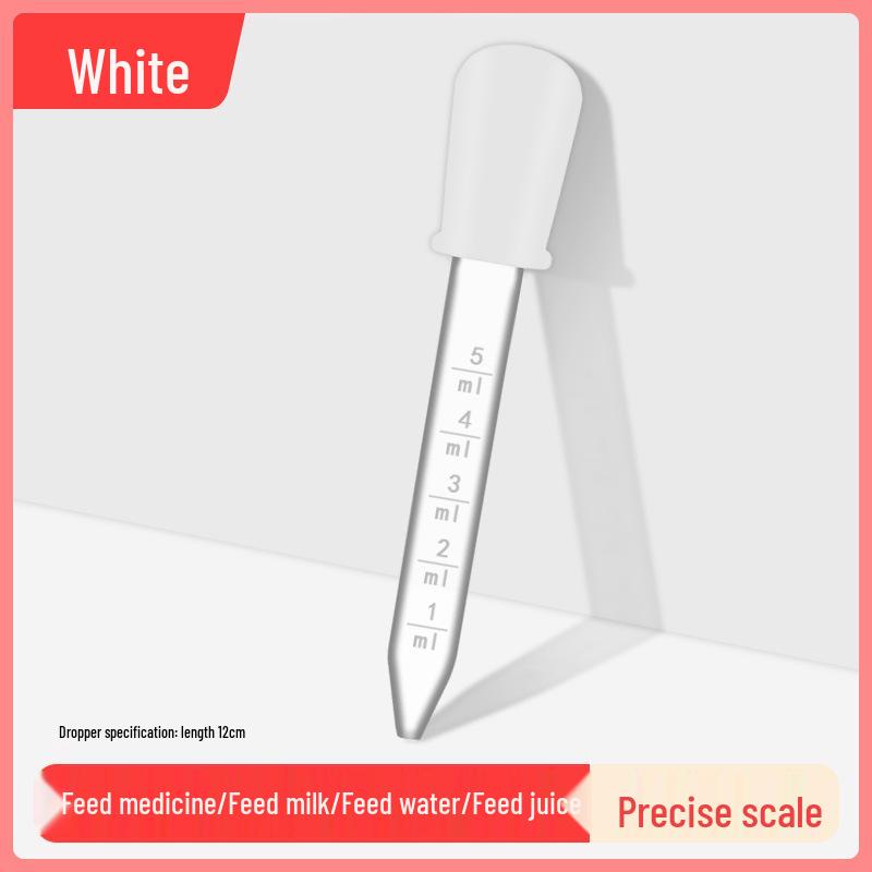 5ml Baby Medicine Dropper with Anti-Choke Design and Scale – Soft Silicone Straw