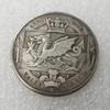 Uk Vintage 1887 Commemorative Coin Brass Silver Plated Collectible Gift For Ceremony