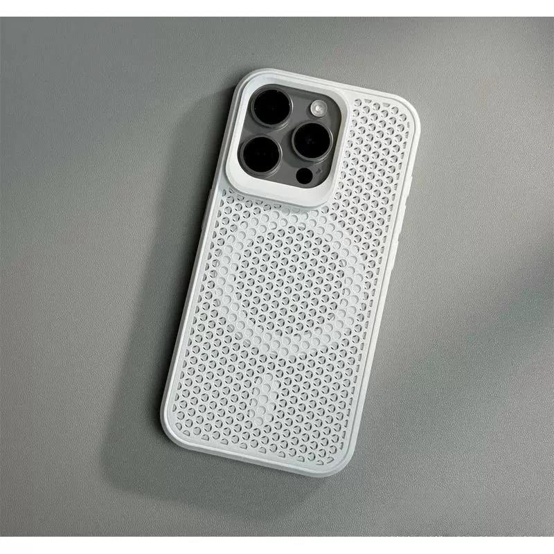 Luxury Dissipate Heat Magsafe Phone Case For iPhone 11 12 13 14 15 16 Pro Max Plus Magnetic Shockproof Bumper Cases Cover