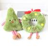 Christmas Decor Cute Plush Christmas Tree Wreath Hanging Leg Doll Hanging Decoration Holiday Party Scene Layout Props and Gifts