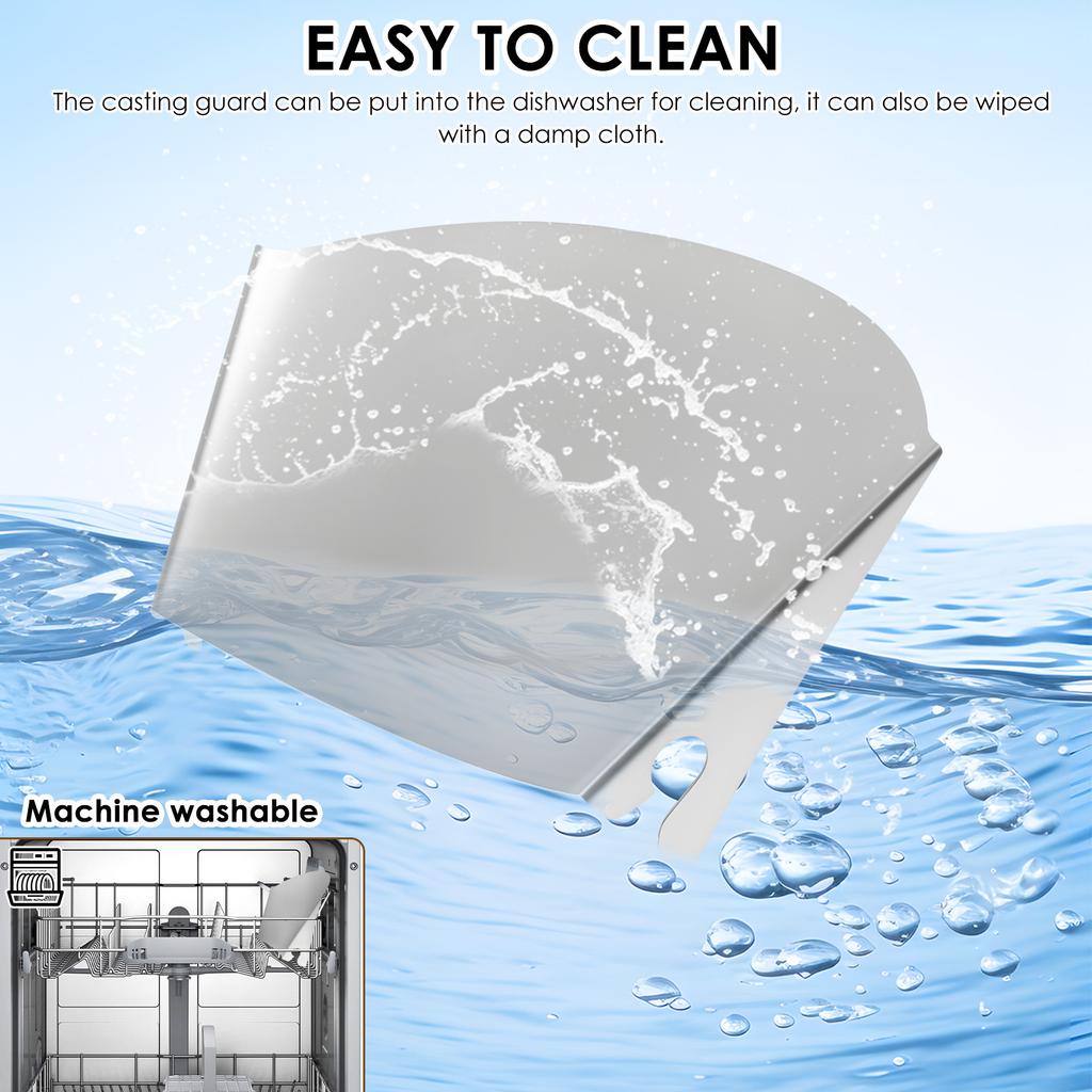 Stainless Steel Pouring Guard Leak Proof Side Wing Splatter Guard Easy To Clean Pouring Chute Accessory Easy To Use for Kitchen