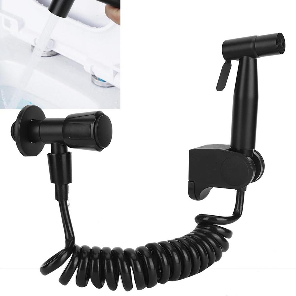 G1/2 Edelstahl Gewinde Bidet Sprayer Set für Badezimmer Toilette Schwarz B Stil