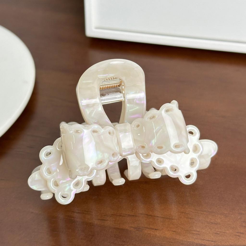 Elegant Lace Bow Hair Clip In Assorted Colors For High Ponytail And Updos Perfect For Stylish Women