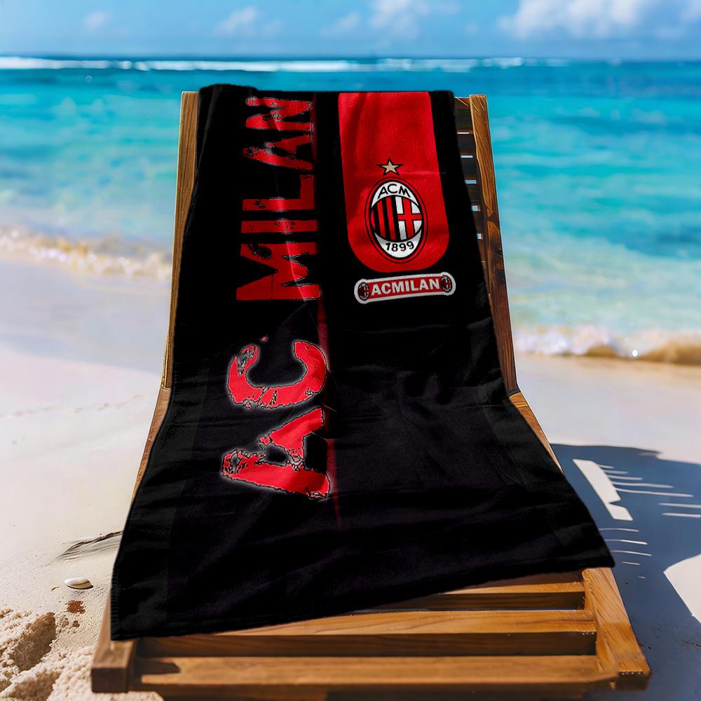Ac Milan Beach Towel Quickdry Soft Microfiber Comfortable Lightweight