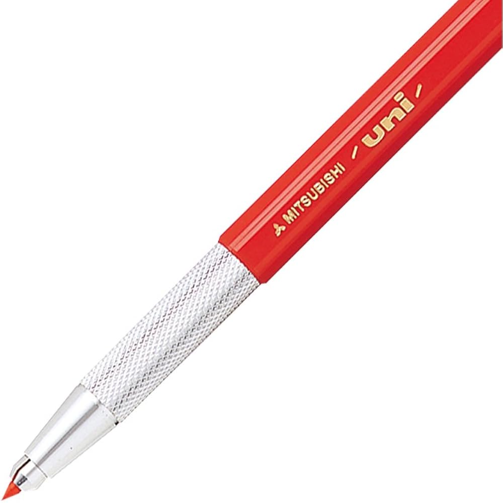 Mitsubishi Pencil Mechanical Pencil Uniholder 2 Construction Red Lead MH500.15