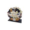 Wooden Halloween Napkin Holder Tabletop Decoration Festive Party Home Display Seasonal Ornament with Pumpkin and Ghost Design