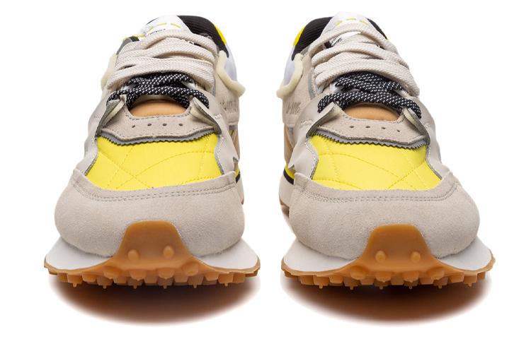 Li Ning Cushioning Slip Resistant Abrasion Resistant Lightweight Low top Running Shoes Women's Dark Yellow AGCP382-3