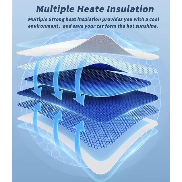 Custom-Fit for Volvo Windshield Sun Shade, Car Sunshade Cover UV Block Car Front Window with Foldable Sun Shade Cover Cool Protection Visor, Designed