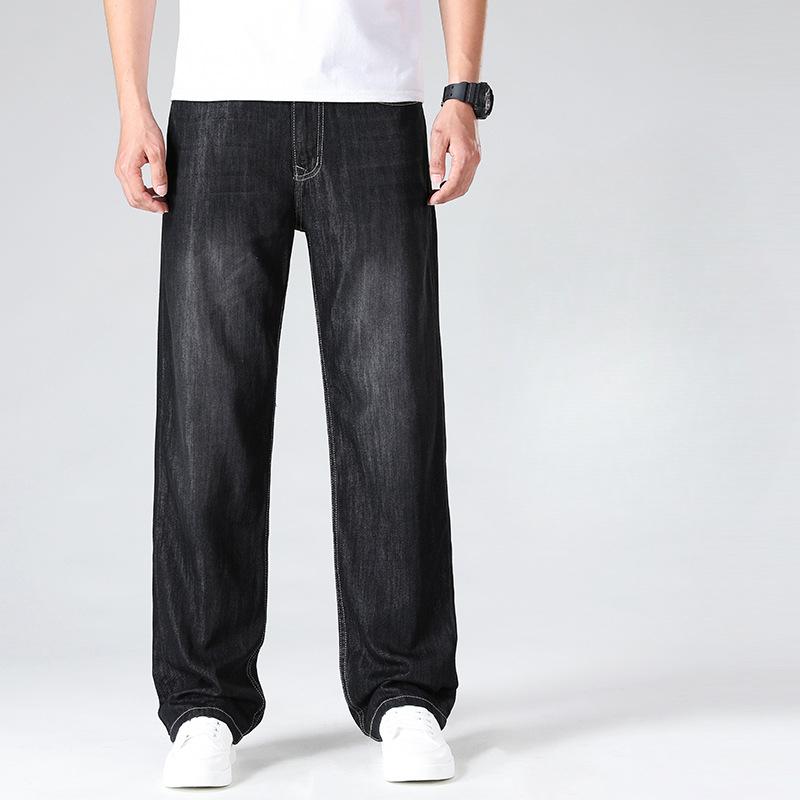 Men's Jeans, Plus Fat, Plus Size, Wide, Straight, Versatile, Large Size, Fat, Thin Casual Trousers