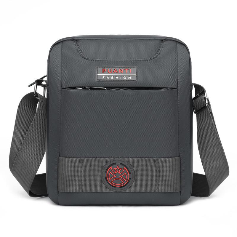 Casual Men Shoulder Bag With Letter Pattern And Polyester Lining For Work And Travel