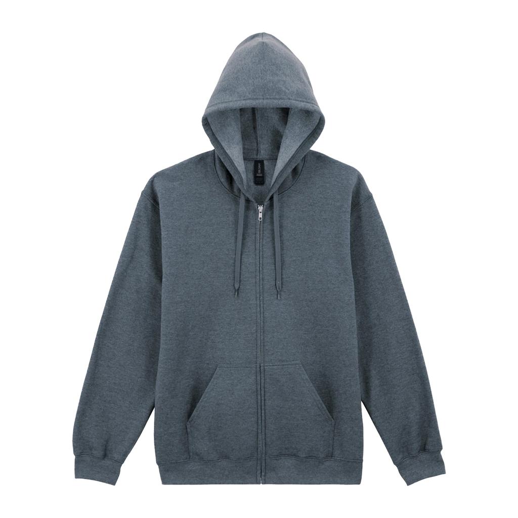 Gildan Mittelschwerer Softstyle-Kapuzenpullover mit durchgehendem Reißverschluss für Herren