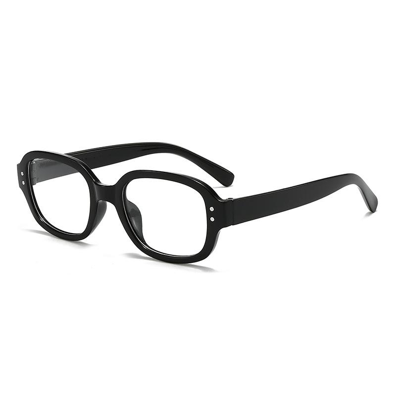 New Retro Small Frame Glasses Frame For Women's Pography Concave Shaped Eyewear Frame Personalized Flat Lens