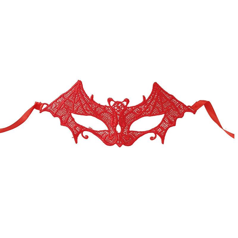 Solid Color Style Lace Mask With Mesh Fabric For Role Play Party Accessories