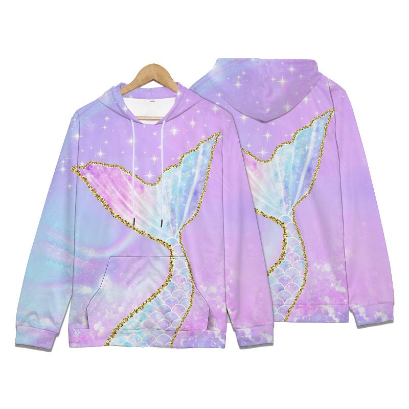 Autumn Mermaid Pearl Jellyfish 3D Print Hoodies Men Women Fashion Sweatshirts Oversized Hoodie Pullovers Tracksuit Clothing