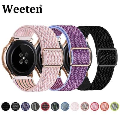 Elastic Strap for Samsung Galaxy Watch 5 / 4 / 3 42mm 46mm Active 2 Gear S2 S3 S4 for Huawei Watch 3 GT 2 2e Pro Amazfit Nylon Loop Bracelet
