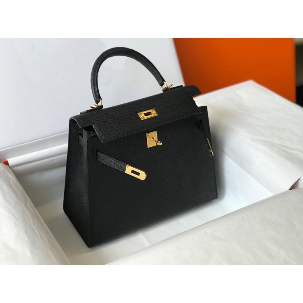 Ny høykvalitets håndveske med palmemønstret ekte skinn Uformell dameveske Allsidig platinaveske Håndholdt crossbody-veske med enkelt skulder