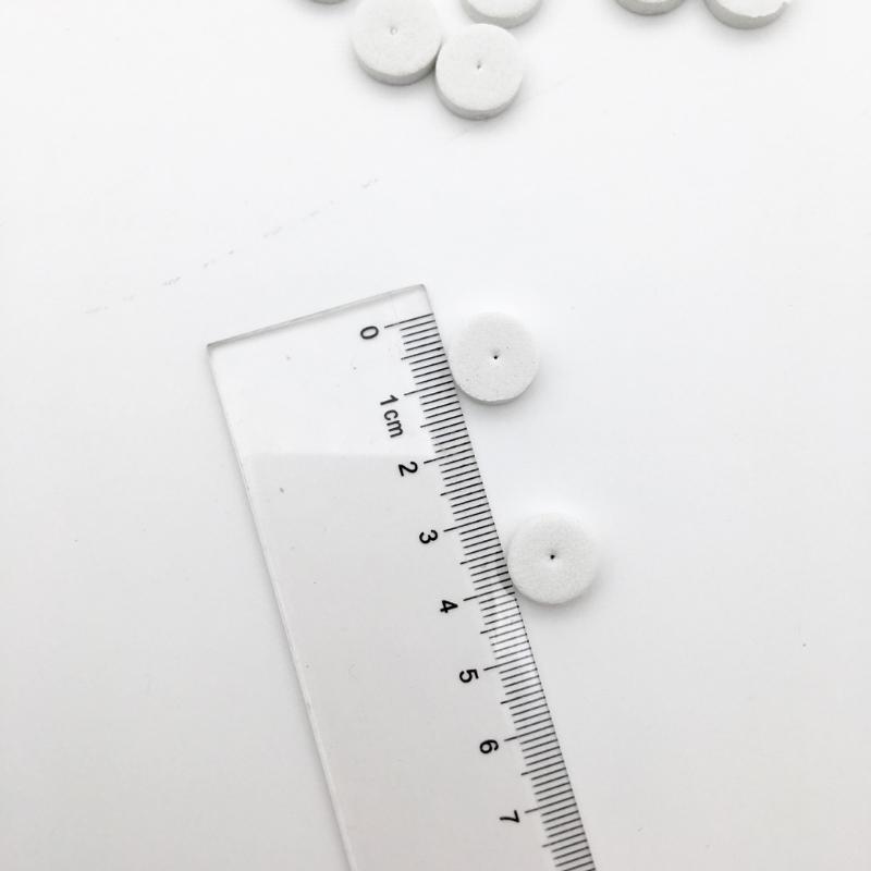 200/500Pcs 12mm Ear Studs Foam Shockproof Anti-Push Pads Earrings Card Protective Mat for DIY Earring Making Accessory