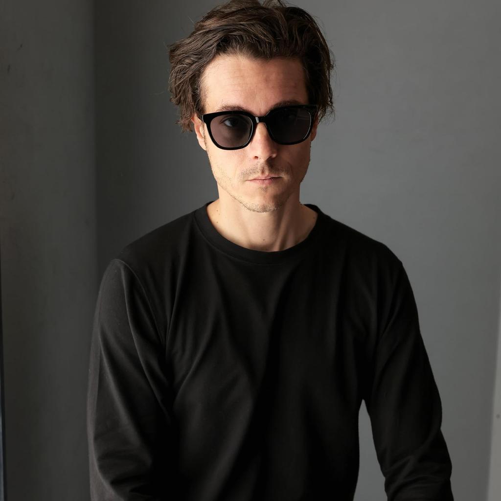Shiny Black X Smoke Wellington UV Colored Square [FashionBerry] Sunglasses, 99% Protection, Lightweight, Lenses, Sunglasses, Men's, Women's, Unisex,