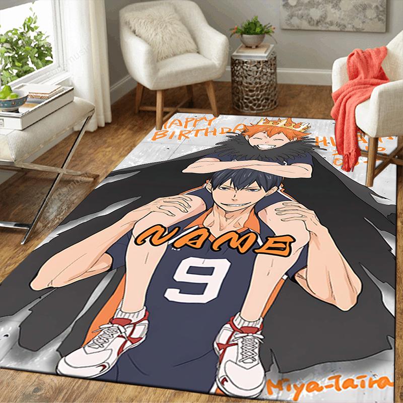 Custom 1Pc Haikyuu Team Spirit Rug Office Carpet Indoor Outdoor Entrance Doormat Nonslip Soft And Comfortable Living Room D49155