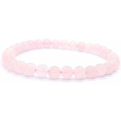 Rose Quartz 8mm Ball Bracelet Quality A Natural Stone Man, Woman and Couple, Gift Idea, Lithotherapy Jewelry[n481]