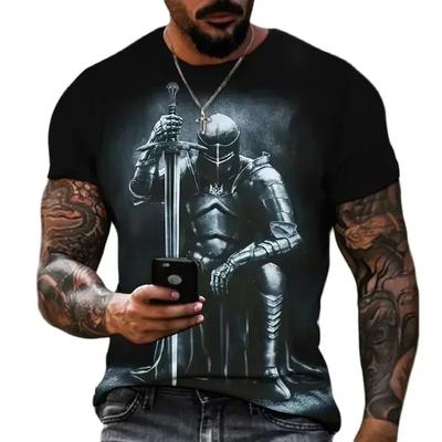 Summer 2024 Fashion 3D Printed Men's T-Shirt Street Harajuku TShirt for Men Short Sleeve Oversized T Shirt Vintage Tops Tees