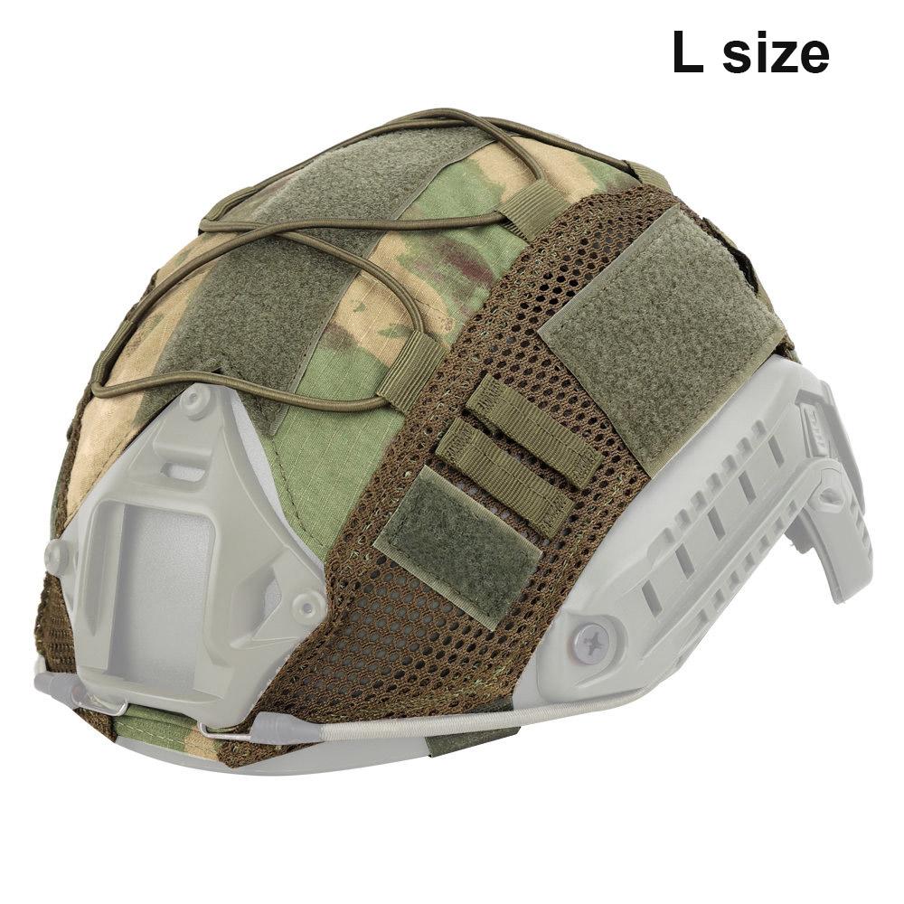 Tactical Helmet Cover with Elastic Cord for FAST Helmet Airsoft Paintball Wargame Gear CS MH PJ BJ Helmets Cover 15 Colors