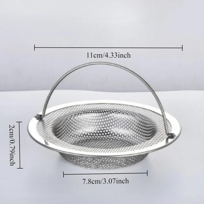 

Кухонная раковина Нержавеющая сталь Фильтр Сетка Слив раковины Фильтрация остатков Утолщенный Против засорения и Протекания Сетка