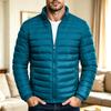 Men's Trendy Casual Color Stand Collar Cotton Padded Jacket for Everyday Wear