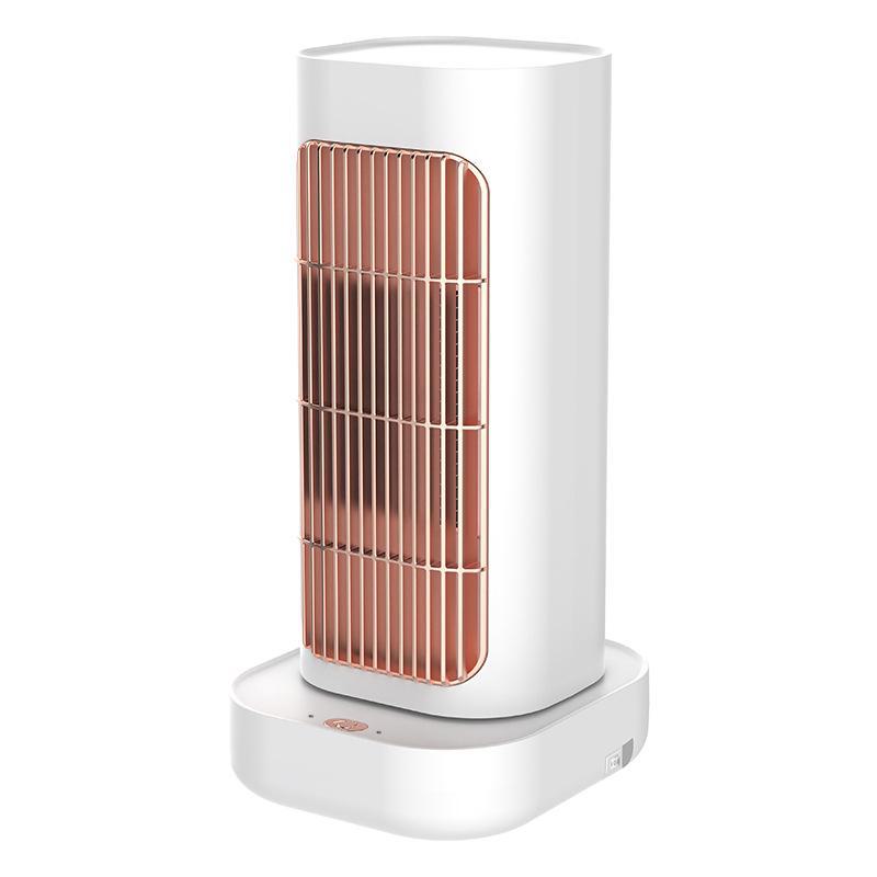 Compact Vertical Fan Heater for Quick Heat - Household Desktop & Dorm Use