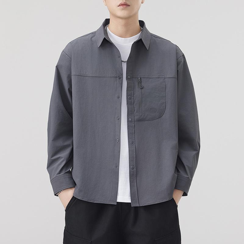 Spring and Summer New Mountain Outdoor American Retro Casual Shirt Jacket Japanese Loose and Versatile