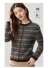 Women's Winter 2026 Fair Isle Cashmere Jacquard Cardigan – Thick, Warm, Versatile Round Neck Outerwear