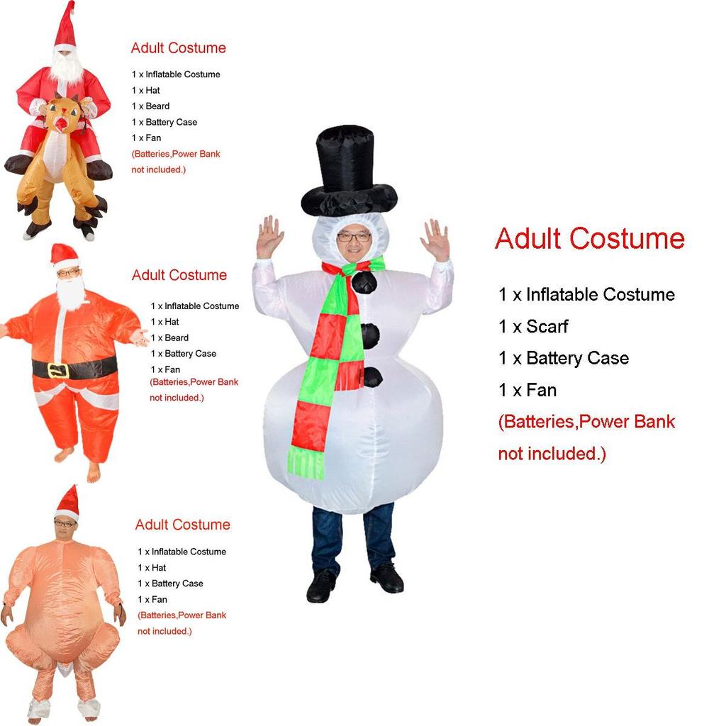 Hilarious Unisex Christmas Adult Inflatable Fancy Dress Costume For Parties And Events