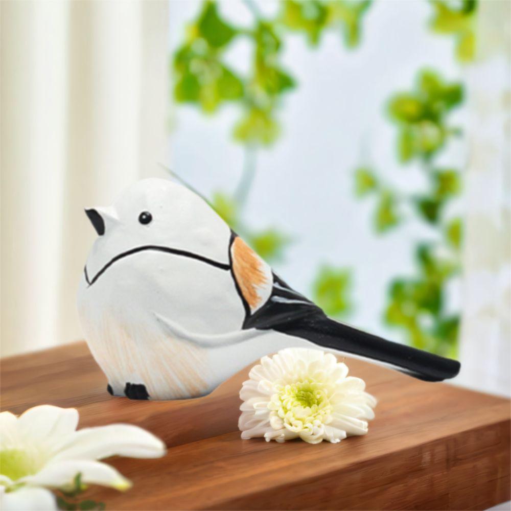 Handmade Fat Chirp Bird Ornament Vintage Robin Bird Ornament  Bookshelf Decor