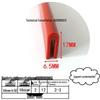 High-Temp Resistant Silicone U-Shaped Edge Seal Strip for Fiberglass Panel - Dustproof & Anti-Collision.