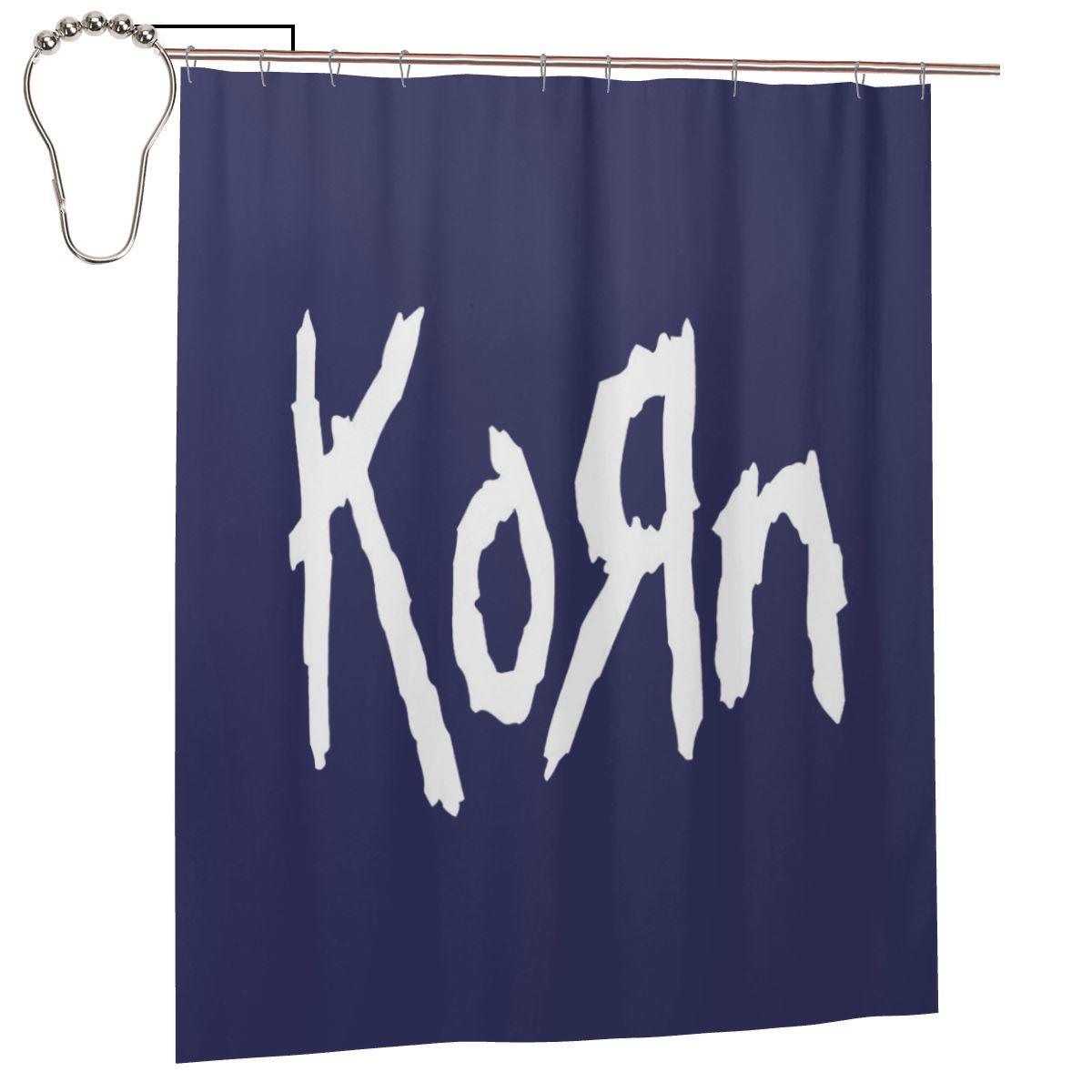 

Music Rock Korn Band Shower Curtain Bathroom Polyester Waterproof Bath Curtains With Hooks W60H190(CM)-1 Pcs