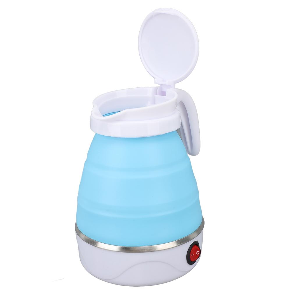 Travel Foldable Electric Kettle Mini Portable Collapsible Food Grade Silicone Stainless Steel Heating