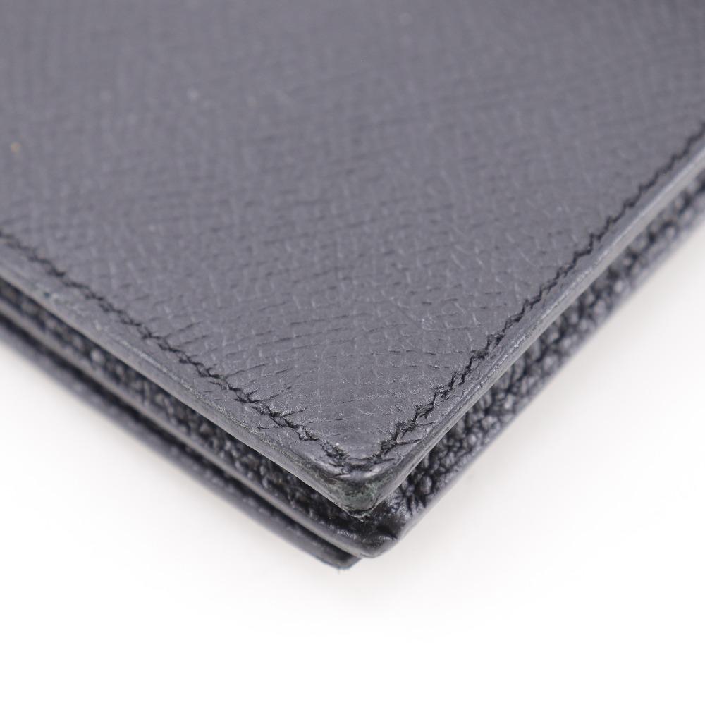 HERMES Beansufla Purse black Epsom unisex Used