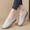 New leather little white shoes women's flat casual shoes not tired feet lazy shoes fashion board shoes
